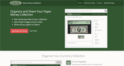 Desktop Screenshot of mycurrencycollection.com