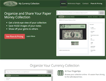 Tablet Screenshot of mycurrencycollection.com